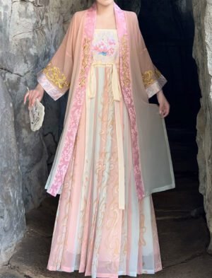 【 璎珞 】Song System Ancient Gradient Long Dress Chinese Daily Hanfu